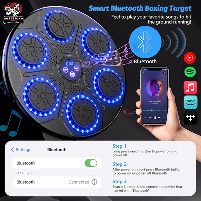 Ai Music Boxing Machine Bluetooth Wall Mounted Punching Equipment